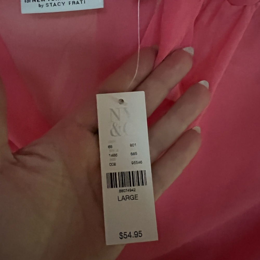 NY&CO coral blouse